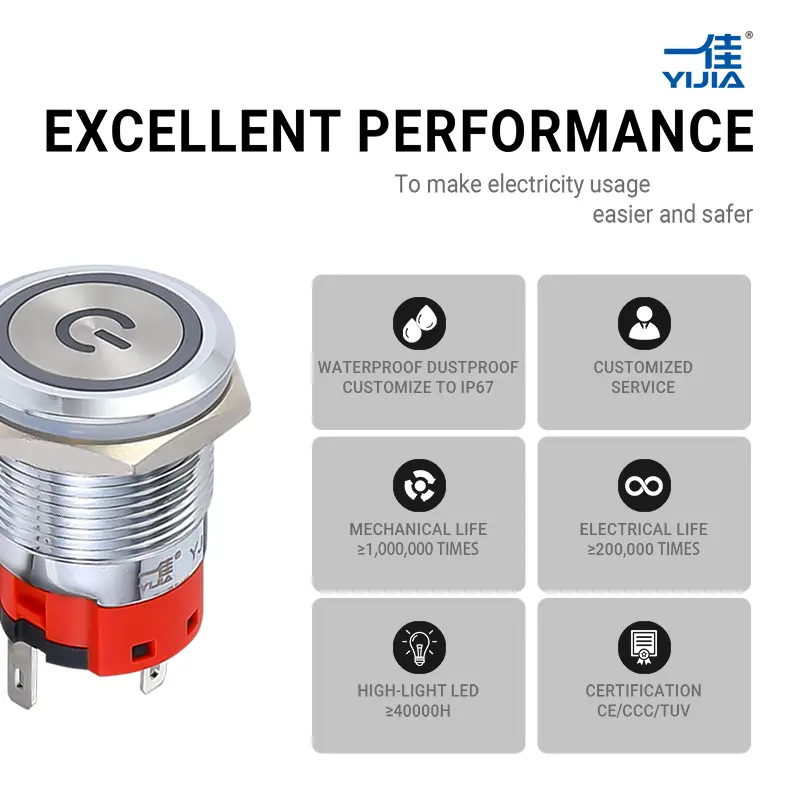 Momentary Push Button Switch Momentary Push Button Switch